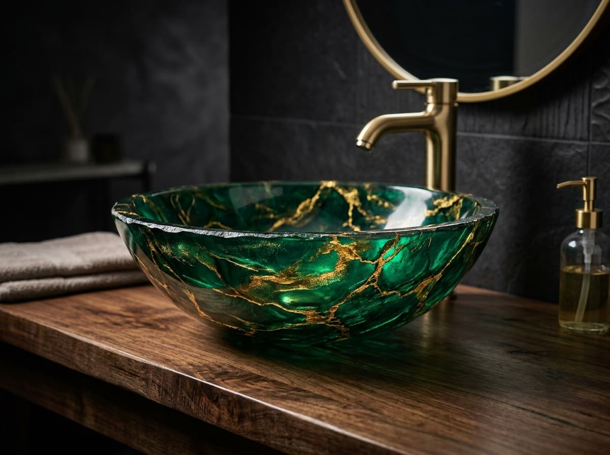 Obsidian River Banyo Dolabı